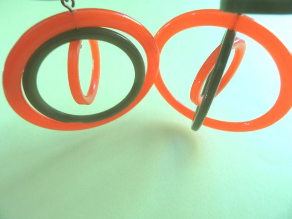 Mod 1960's  Earrings Vintage Jewelry 