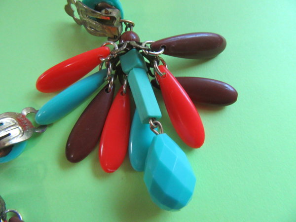 Vintage Western Germany Earrings Signed Jewelry