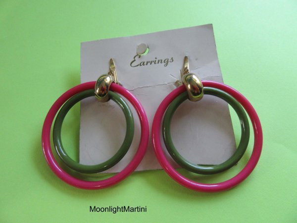Mod 1960's Earrings Vintage Jewelry