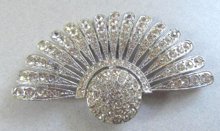 Art Deco Rhinestone Dress Clip 1920s Jewelry