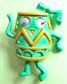 Vintage Anthropomorphic Teapot Pin Google Eyes Nemo