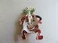 Anthropomorphic Google Eyes Pin Pineapple Figural Googly 1960's Vintage Costume Jewelry Fruit