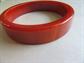 Bakelite Bangle Bracelet Hot Spice Swirl Vintage Costume Jewelry Orange