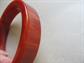 Bakelite Bangle Bracelet Hot Spice Swirl Vintage Costume Jewelry Orange