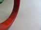 Bakelite Bangle Bracelet Hot Spice Swirl Vintage Costume Jewelry Orange