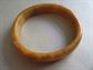 Bakelite Bangle Bracelet Peanut Butter Swirl Vintage Costume Jewelry Slightly Larger Wrist Fall Colors Earth Tones