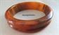 Vintage Bakelite Bangle Bracelet Larger Wrist Carmel Fudge 