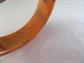 Bakelite Bangle Bracelet Larger Wrist Butterscotch Carmel Fudge Chunky Vintage Costume Jewelry Fall Colors Bangles