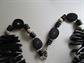 Genuine Black Coral Vintage Necklace Statement Large Tropical Tiki Tribal Island Beach beads Runway Hawaii Hawaiian