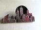 1980s New York City Skyline Sterling Silver Brooch Pin Onyx Moon Signed Great Falls Metal Works Fine Jewelry I Love NY