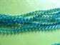 1960's Mod Long Blue Necklace Multi Strand 60's Party Accessories Vintage Costume Jewelry  Go Go Twiggy