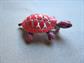 Mod JJ Turtle Pin Vintage Brooch Psychedelic Enameled Pink Purple 1960s Costume Jewelry Figural Tortoise