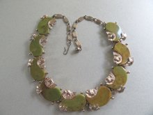 Bakelite Choker Necklace Signed ART Vintage Jewelry 