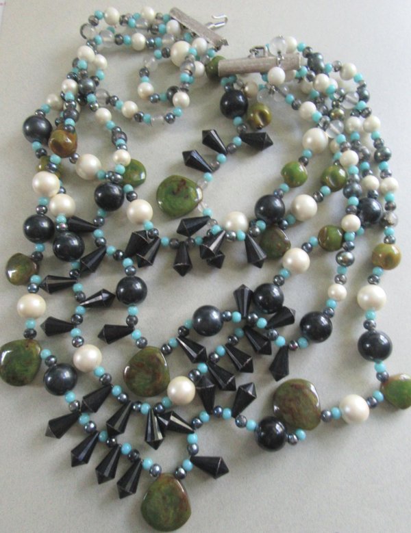 Vintage Bakelite Mix Necklace Restring 