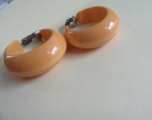 Bakelite Earrings Butterscotch Vintage Jewelry