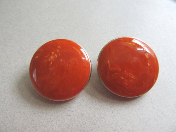  Bakelite Earrings Paprika Vintage Jewelry 1950's Accessories 
