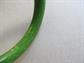 Bakelite Bangle Bracelet Grass Green Yellow Swirls Vintage Costume Jewelry