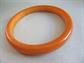 Bakelite Bangle Bracelet  Dark Butterscotch Vintage Costume Jewelry Fall Colors Mid Century Bangles