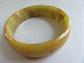 Vintage Marbled Bakelite Bangle Bracelet Olive Peanut Butter End of Day Costume Jewelry