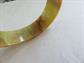 Vintage Marbled Bakelite Bangle Bracelet Olive Peanut Butter End of Day Costume Jewelry