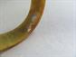 Vintage Marbled Bakelite Bangle Bracelet Olive Peanut Butter End of Day Costume Jewelry