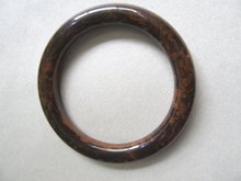 Vintage Bakelite Bangle Bracelet Chocolate Mississippi Mud Larger Wrist
