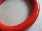 Vintage Genuine Bakelite Orange Spice Swirl Marbled Bangle Bracelet Bangles Costume Jewelry