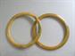 Bakelite Bangle Bracelet Set Spacers Mustard  Green Swirl Vintage Costume Jewelry Bangles