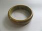 Genuine Bakelite Chunky Bangle Bracelet Olive Green Brown Swirls Vintage Costume Jewelry