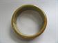 Genuine Bakelite Chunky Bangle Bracelet Olive Green Brown Swirls Vintage Costume Jewelry