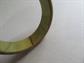 Genuine Bakelite Chunky Bangle Bracelet Olive Green Brown Swirls Vintage Costume Jewelry