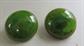 Bakelite Green Prystal Earrings Clip On Gorgeous Swirls! Vintage Costume Jewelry