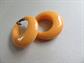 Bakelite Chunky Hoop Clip On Earrings Clipons Vintage Costume Jewelry