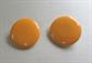 Bakelite Mango Large Button Earrings Vintage Costume Jewelry Clip Ons Clipons 1950's Accessories