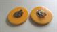 Bakelite Mango Large Button Earrings Vintage Costume Jewelry Clip Ons Clipons 1950's Accessories