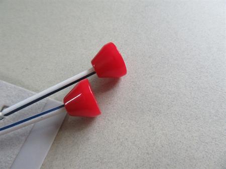 Red Bakelite Earrings 1960's Accessories Vintage Jewelry