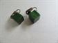 Bakelite Earrings Creamed Spinach Square Cubes Old Stock Vintage Costume Jewelry