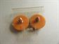 Bakelite Pierced Carved Earrings Tempo Old Store Stock Never Worn Gold Filled Posts Vintage Costume Jewelry