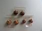 Bakelite Earrings Pierced  three Pairs Old Stock On Cards Never Worn Tempo Gold Filled Posts Vintage Costume Jewelry