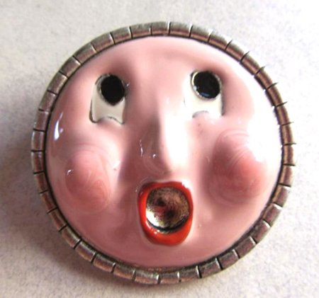 Vintage 1980's Danecraft Pin Blow Up Doll Signed Jewelry