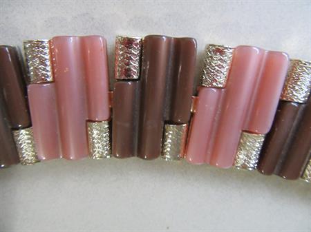 1950's Coro Pegasus Bracelet Moonglow Vintage Signed Jewelry 