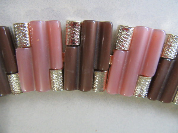 1950's Coro Pegasus Bracelet Moonglow Vintage Signed Jewelry 