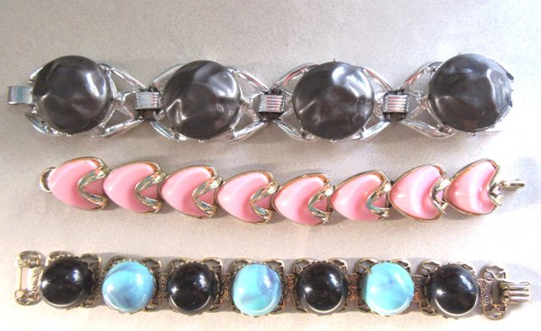 1950's Lucite Bracelets Lot Vintage Jewelry 