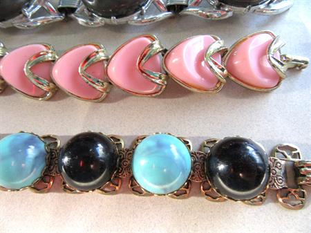 1950's Lucite Bracelets Lot Vintage Jewelry 
