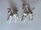 1950's Horse Scatter Pin Set Figural Brooch Vintage Costume Jewelry Horses Fold Mare Equestrian Horseback Riding