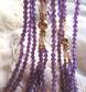 Genuine Amethyst Pearls Necklace 14kt Gold Clasp Fine Jewelry