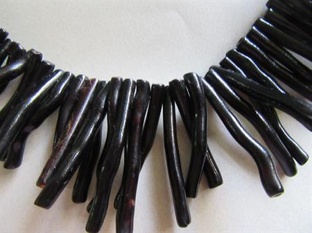 Genuine Black Coral Necklace Hawaiian Vintage Fine Jewelry