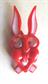 Vintage Anthropomorphic Rabbit Pin Google Eyes