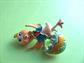 Anthropomorphic Pin Chick in Egg Figural Signed Vintage Costume Jewelry Easter