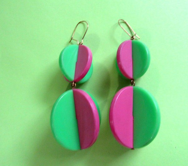 1960's Western Germany Mod  Earrings Vintage Jewelry 